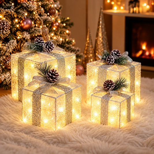 Pendivora LED Plush Polar Bear Decoration