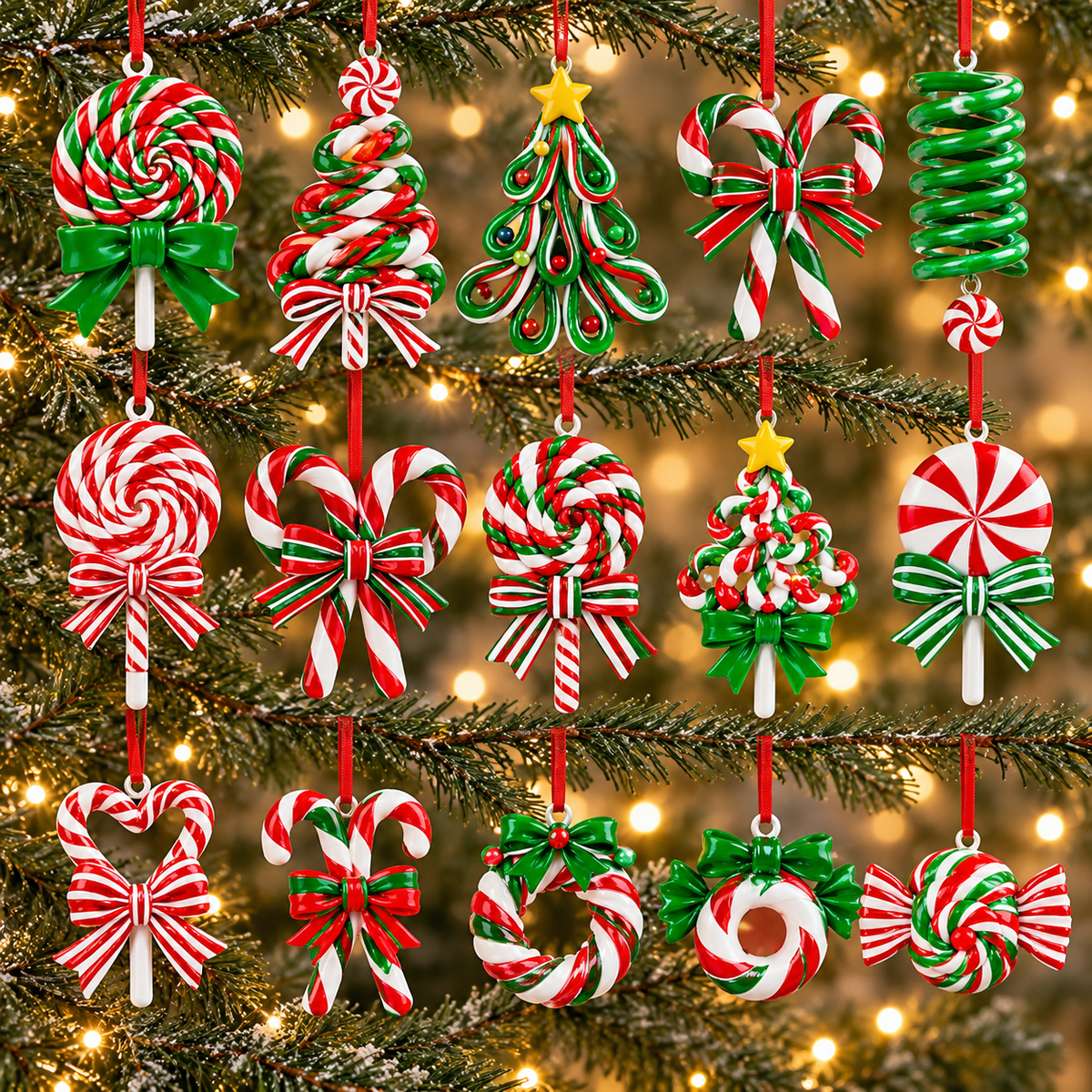 Pendivora Gingerbread Christmas Hanging Ornaments