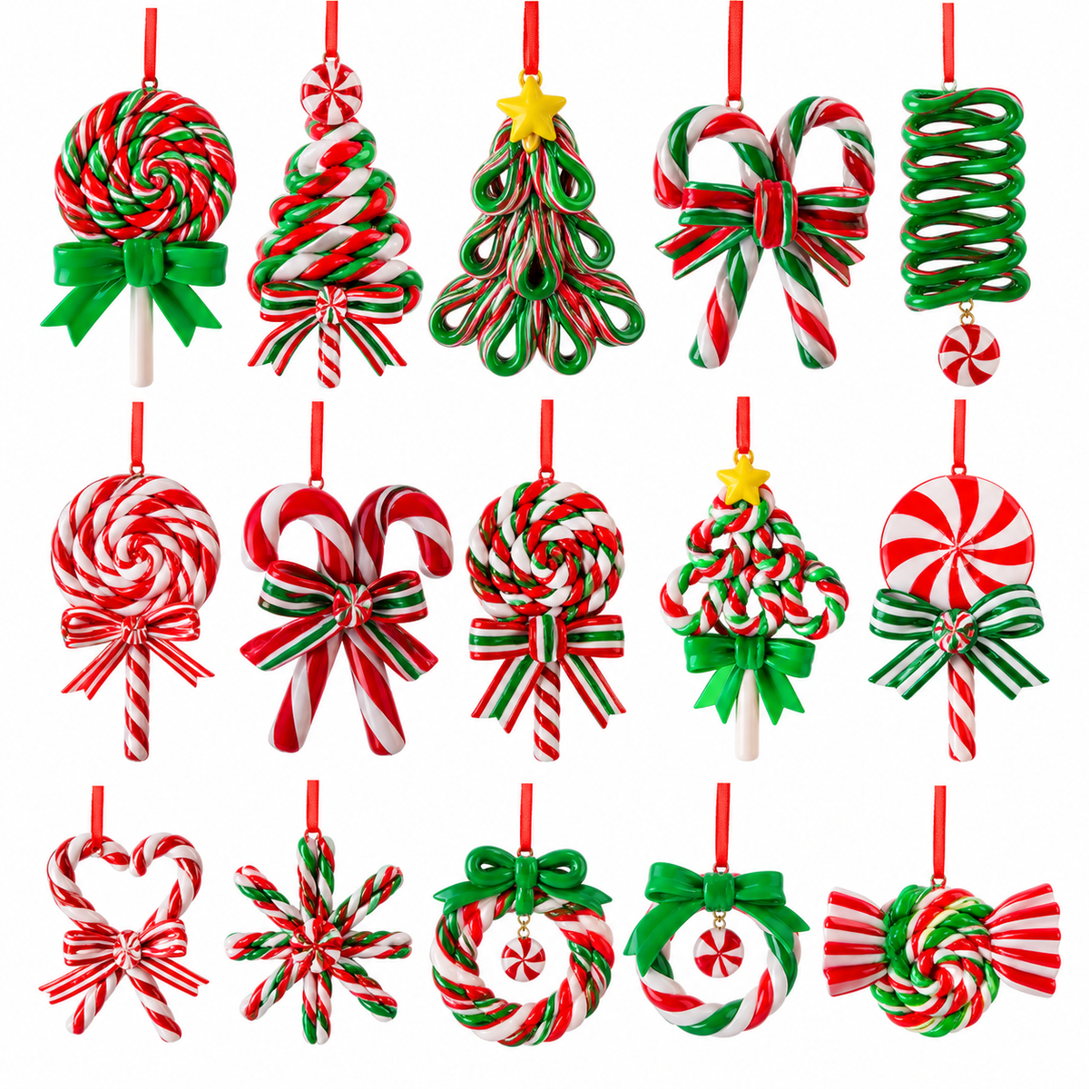 Pendivora Gingerbread Christmas Hanging Ornaments